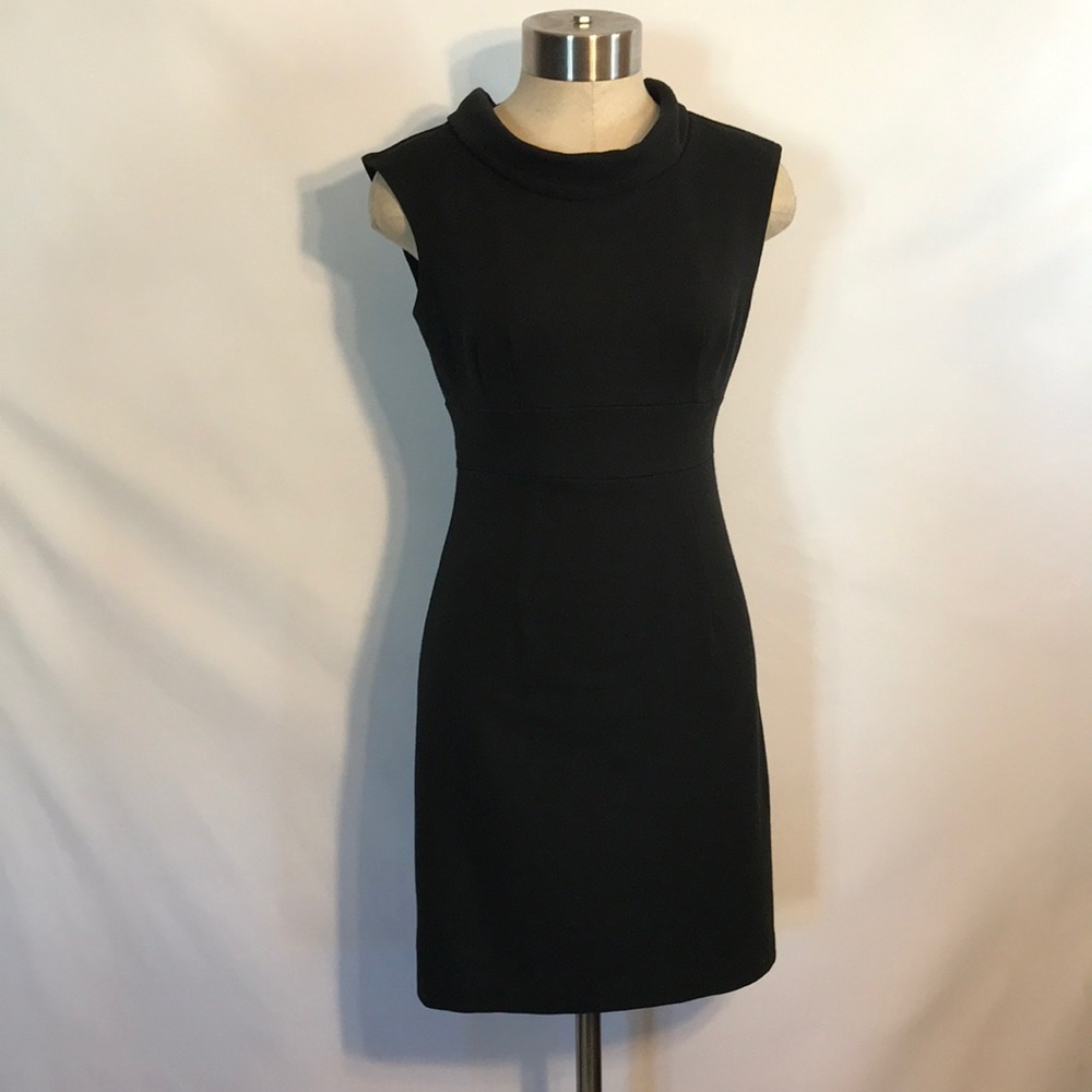 Alyn Paige black fitted knee high dress